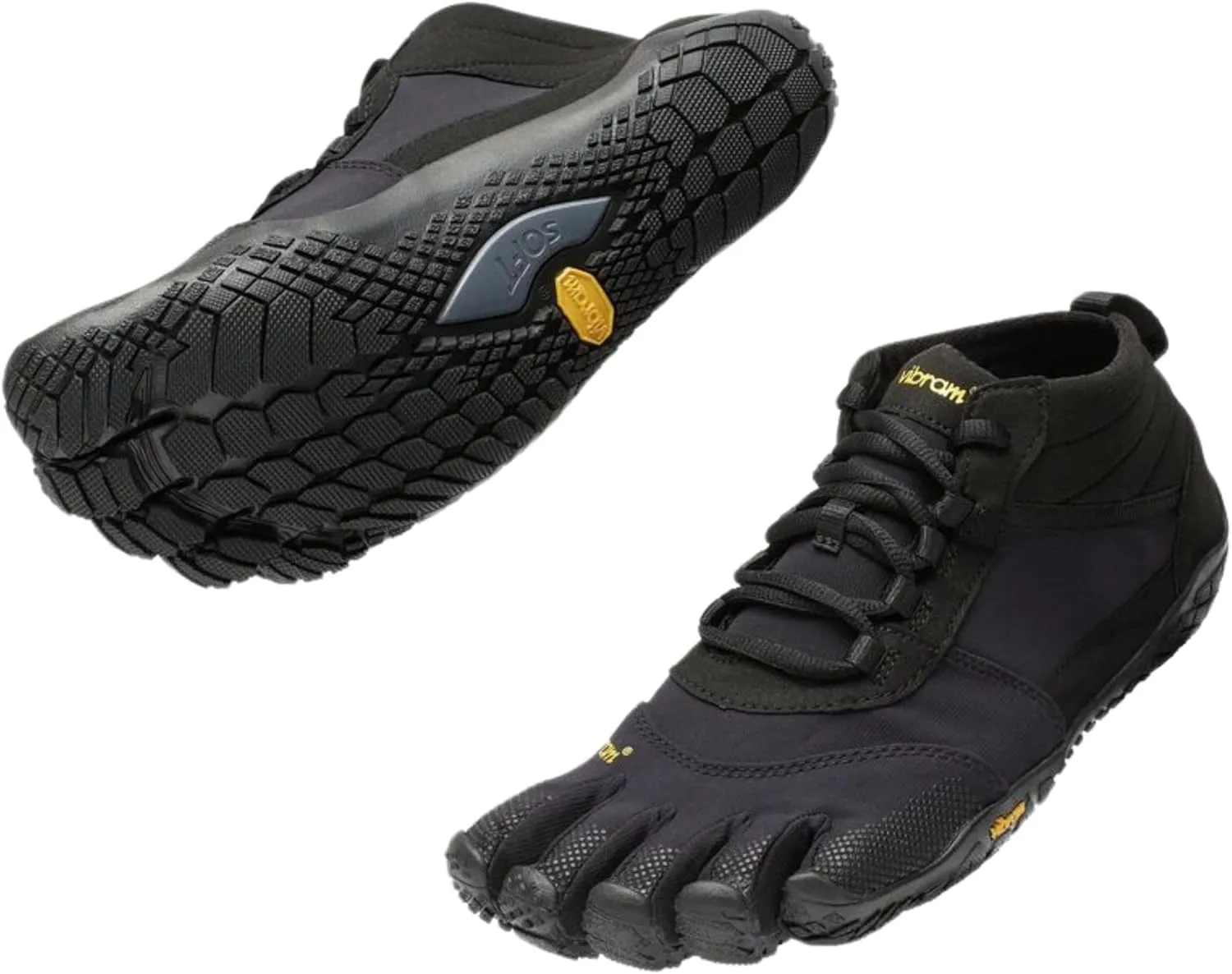 Vibram Mens FiveFingers V-Trek Trail Hiking Shoes  Minimalist Outdoor Footwear with Wool Blend Upper, Megagrip Outsole, Lightweight, Durable for Trekking