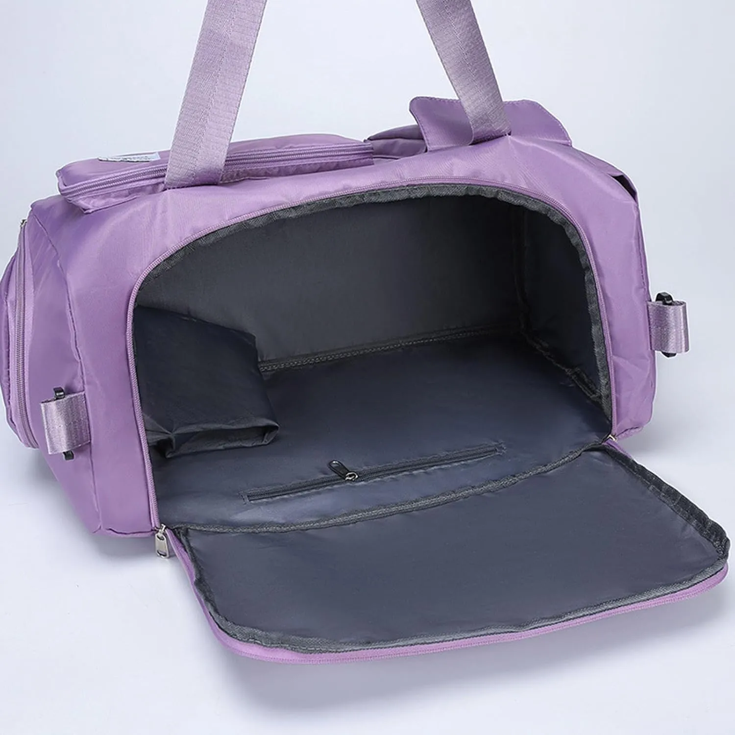 Waterproof Travel Duffel Bags, Gym Bag, Travel Totes, Weekender Overnight Bag with Wet Pocket And Shoes Compartment for Women Men,2