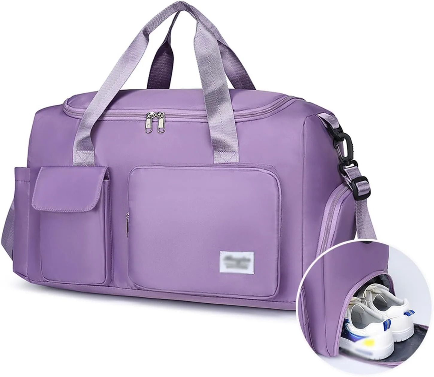 Waterproof Travel Duffel Bags, Gym Bag, Travel Totes, Weekender Overnight Bag with Wet Pocket And Shoes Compartment for Women Men,2