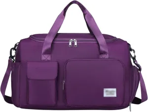 Waterproof Travel Duffel Bags, Gym Bag, Travel Totes, Weekender Overnight Bag with Wet Pocket And Shoes Compartment for Women Men,2