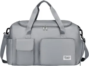 Waterproof Travel Duffel Bags, Gym Bag, Travel Totes, Weekender Overnight Bag with Wet Pocket And Shoes Compartment for Women Men,5