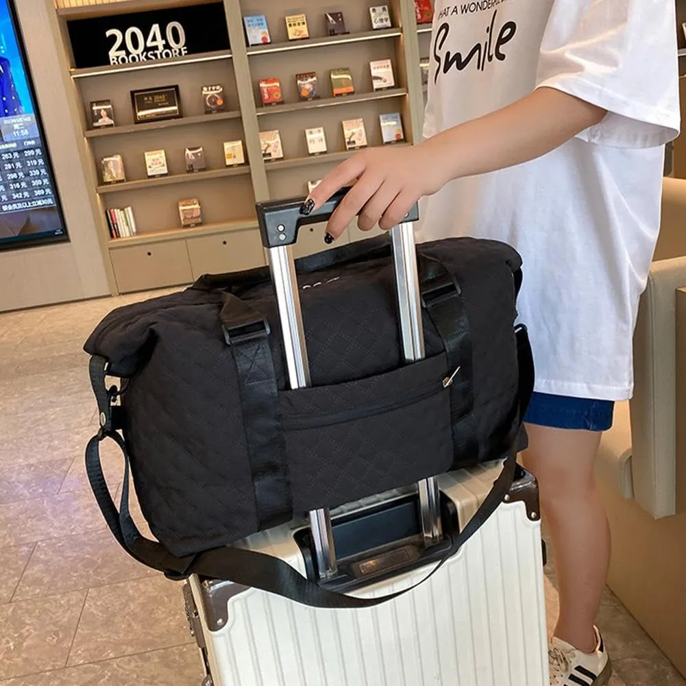 Weekender Bags for Women,Personal Item Travel Bag with Shoes Compartment,Overnight Travel Duffel Bag with Toiletry Bag,Baby Hospital Bag
