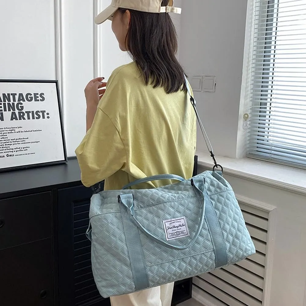 Weekender Bags for Women,Personal Item Travel Bag with Shoes Compartment,Overnight Travel Duffel Bag with Toiletry Bag,Baby Hospital Bag
