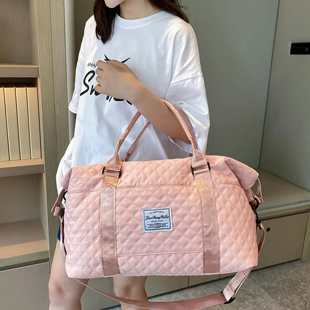 Weekender Bags for Women,Personal Item Travel Bag with Shoes Compartment,Overnight Travel Duffel Bag with Toiletry Bag,Baby Hospital Bag