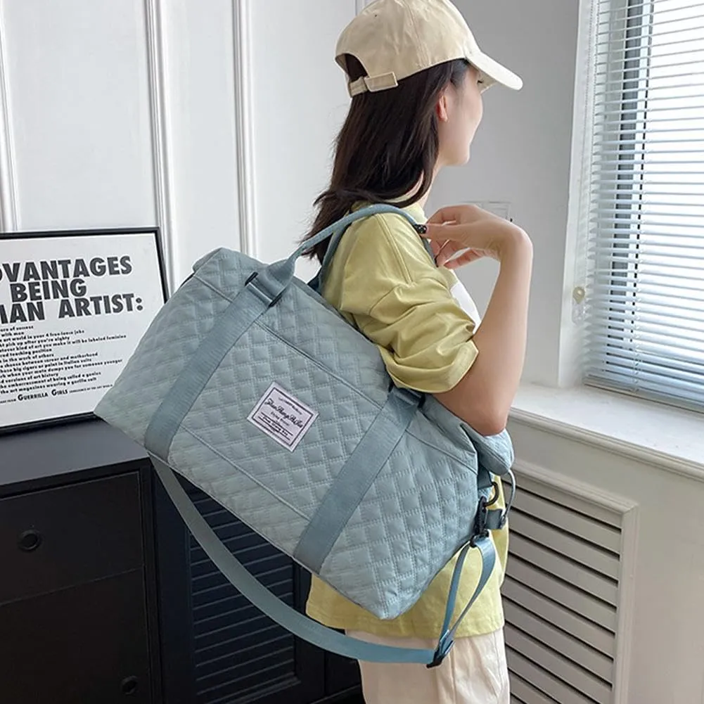 Weekender Bags for Women,Personal Item Travel Bag with Shoes Compartment,Overnight Travel Duffel Bag with Toiletry Bag,Baby Hospital Bag