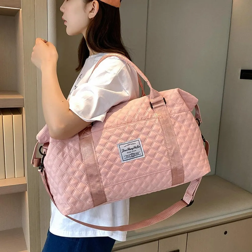 Weekender Bags for Women,Personal Item Travel Bag with Shoes Compartment,Overnight Travel Duffel Bag with Toiletry Bag,Baby Hospital Bag
