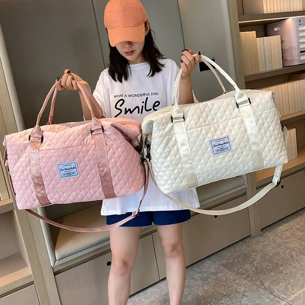 Weekender Bags for Women,Personal Item Travel Bag with Shoes Compartment,Overnight Travel Duffel Bag with Toiletry Bag,Baby Hospital Bag