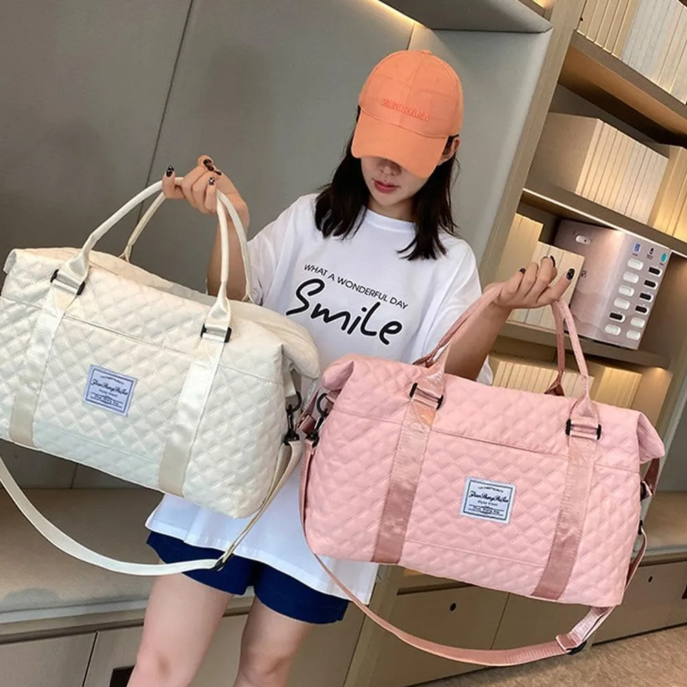 Weekender Bags for Women,Personal Item Travel Bag with Shoes Compartment,Overnight Travel Duffel Bag with Toiletry Bag,Baby Hospital Bag