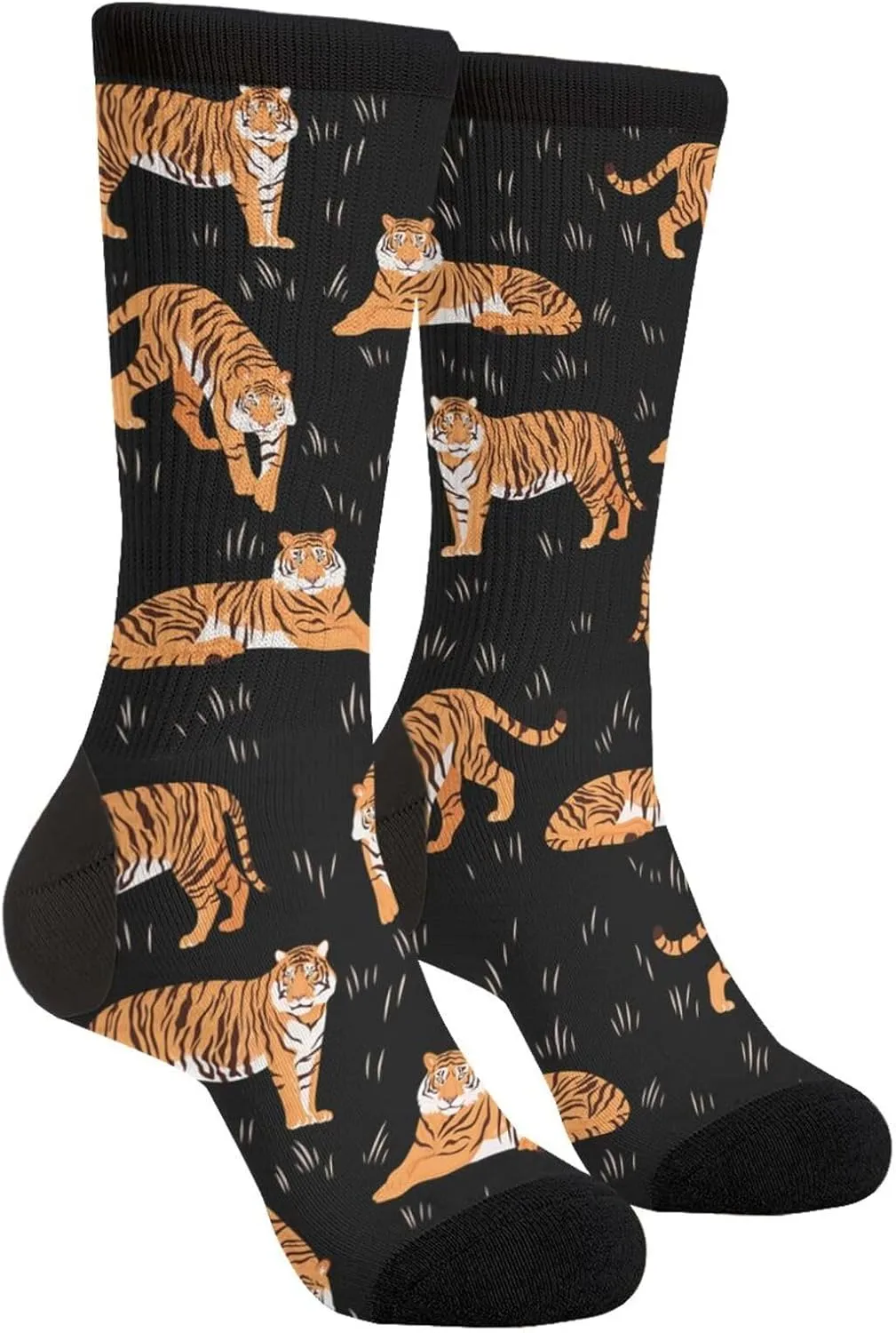 White Black Grey Gooses Casual Unisex Novelty Fun Crew Socks Fashion Comfortable Men And Women Crazy Dress Socks