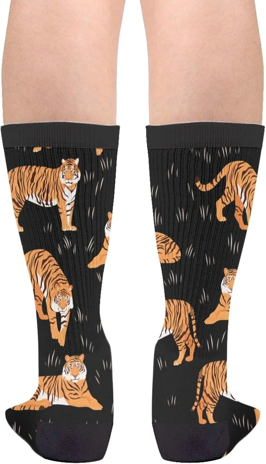 White Black Grey Gooses Casual Unisex Novelty Fun Crew Socks Fashion Comfortable Men And Women Crazy Dress Socks