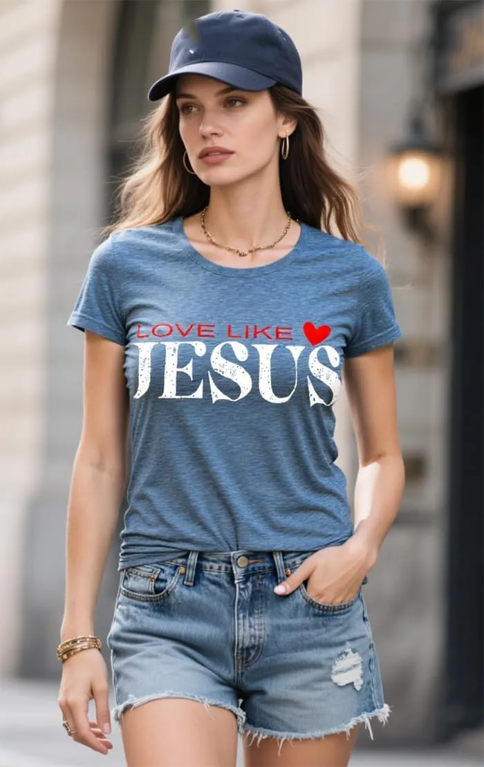 Women Jesus Shirts Funny Christian Letter Print T Shirt Short Sleeve Faith Shirt Graphic Tee Tops