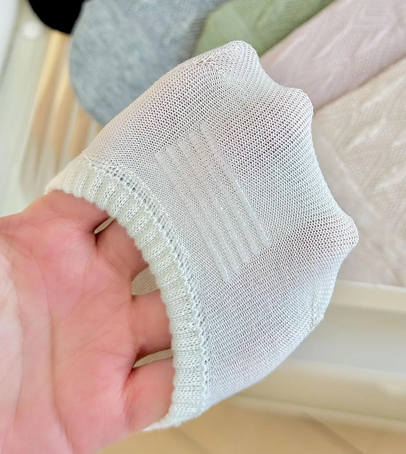 Women's Diamond Mesh No-Show Socks, Low-Cut Invisible Socks for Shoe Size 5-9