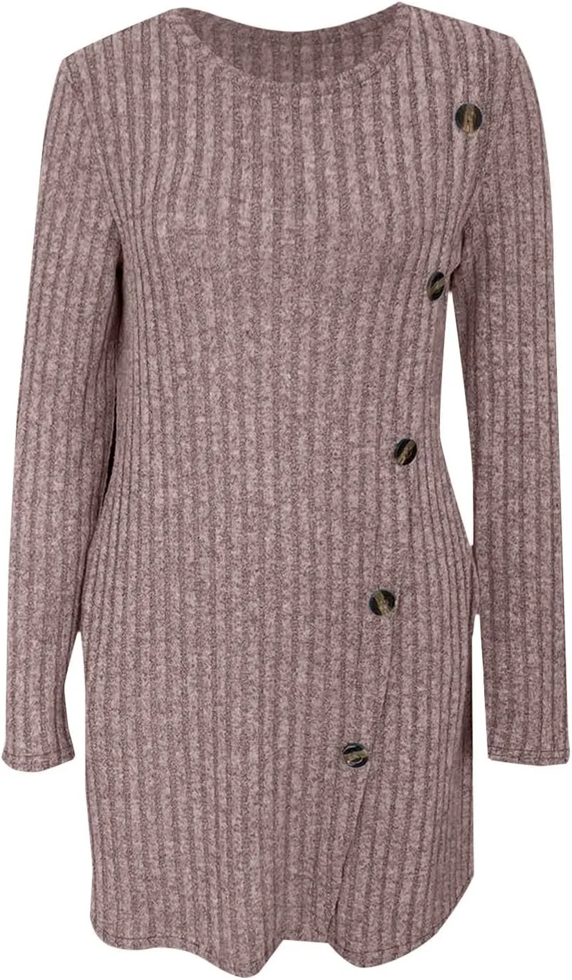 Women's Fall Sweater Dress Square Neck Long Sleeve BAB ydoll Mini Dress 2024 Prom Shirt Dress A Line Dress